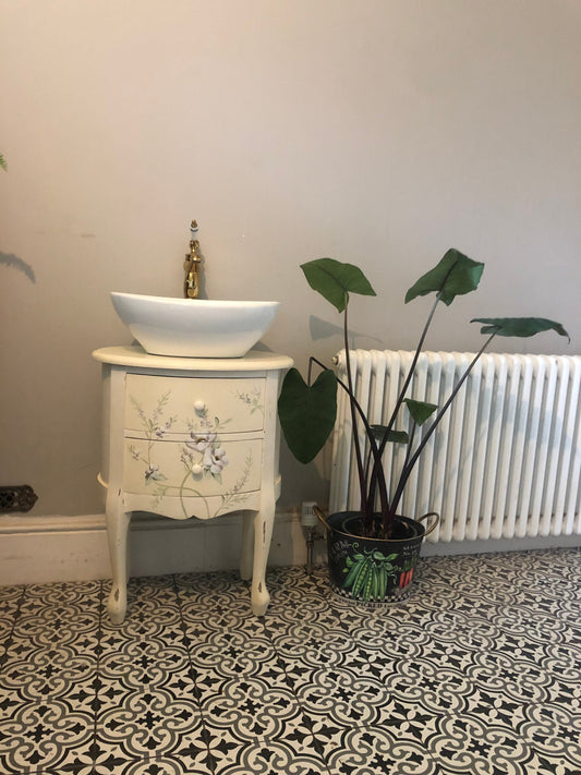 Hand painted vanity