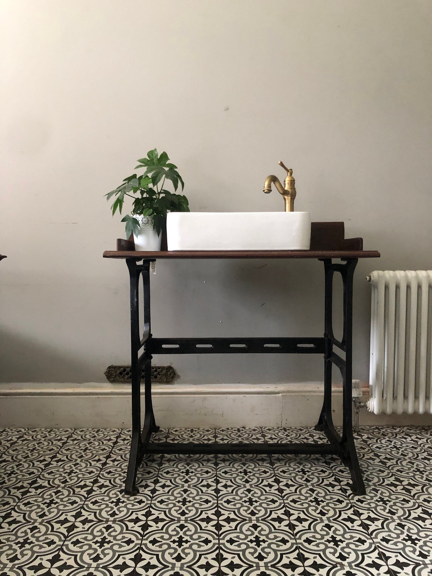 Industrial style vanity