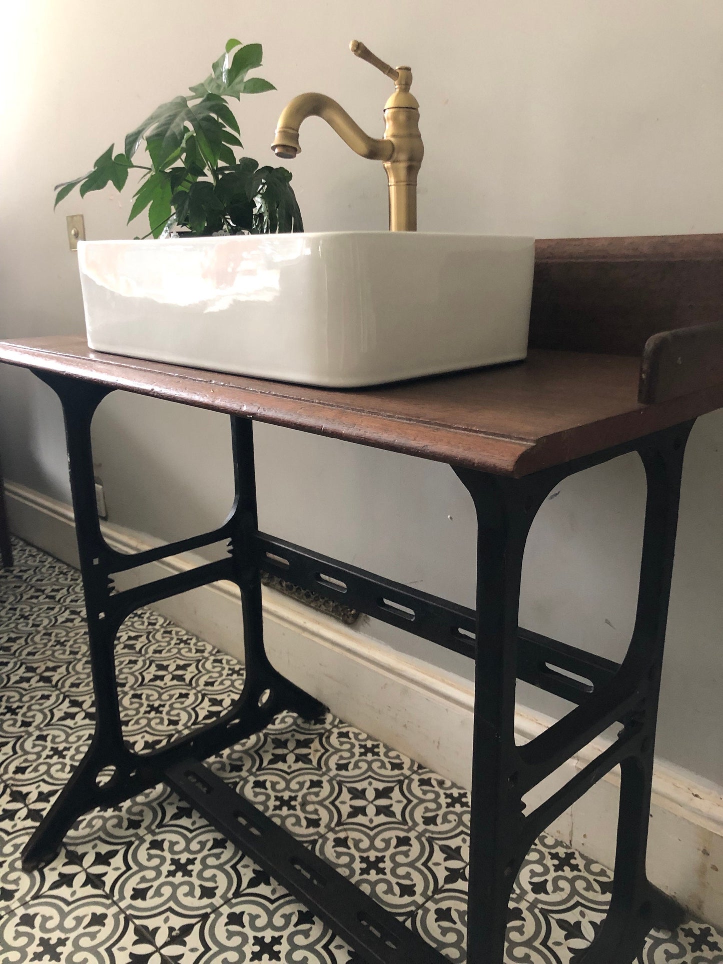 Industrial style vanity