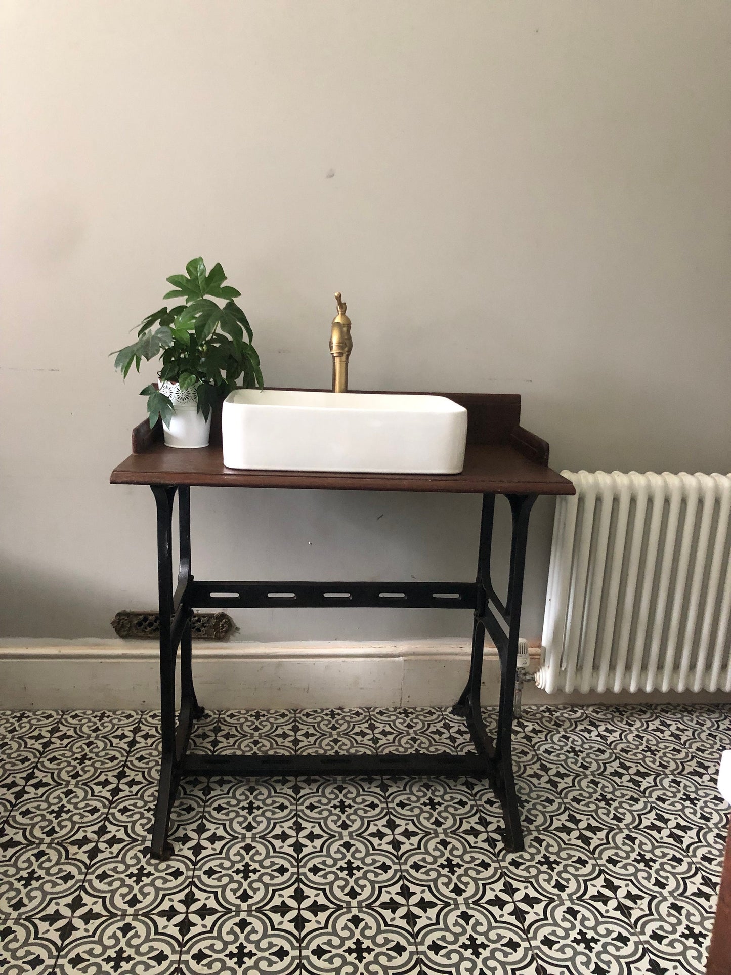 Industrial style vanity