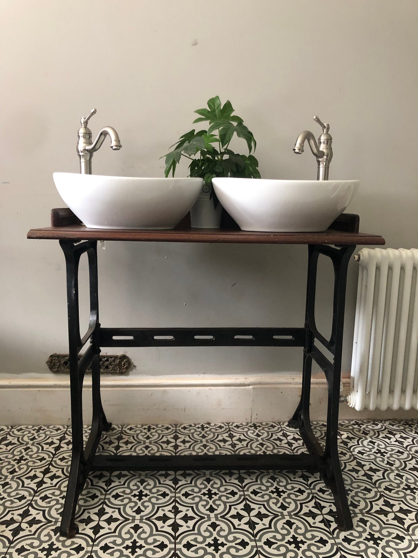 Industrial style vanity