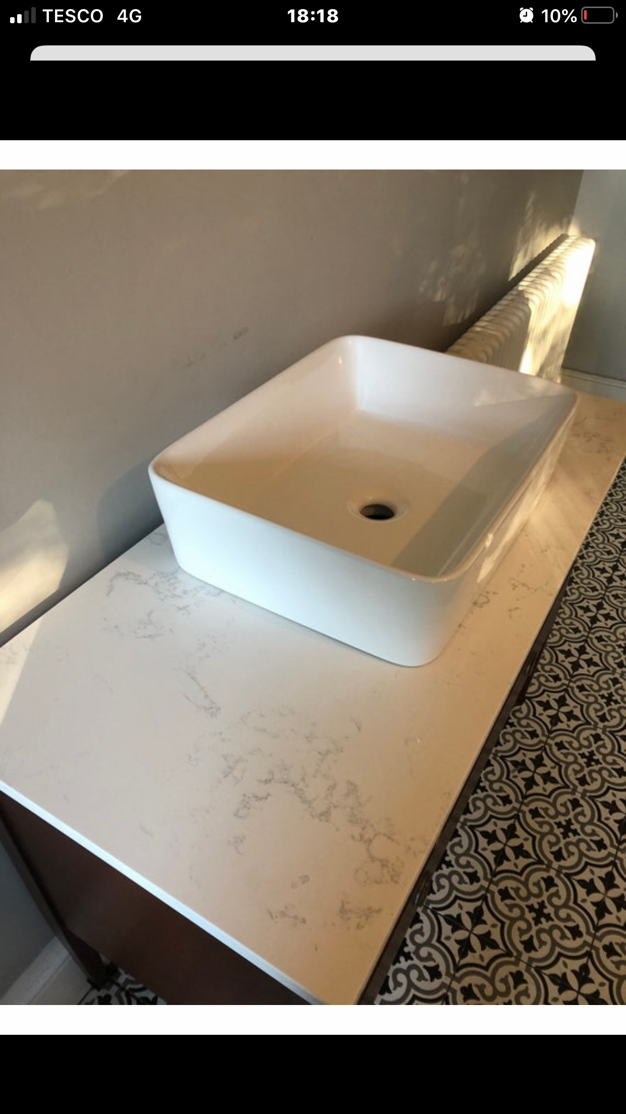 Quartz, for vanities over 140 cm wide